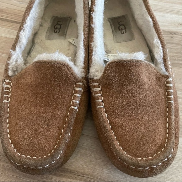 UGG Brown and White Moccasins for Women - Picture 3 of 11